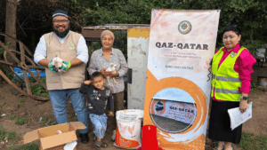 «Qaz-Qatar» жобасы барысында 7 отбасыға 140 тауық табысталды